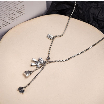 925 Sterling Silver Horse Necklace SpreePicky