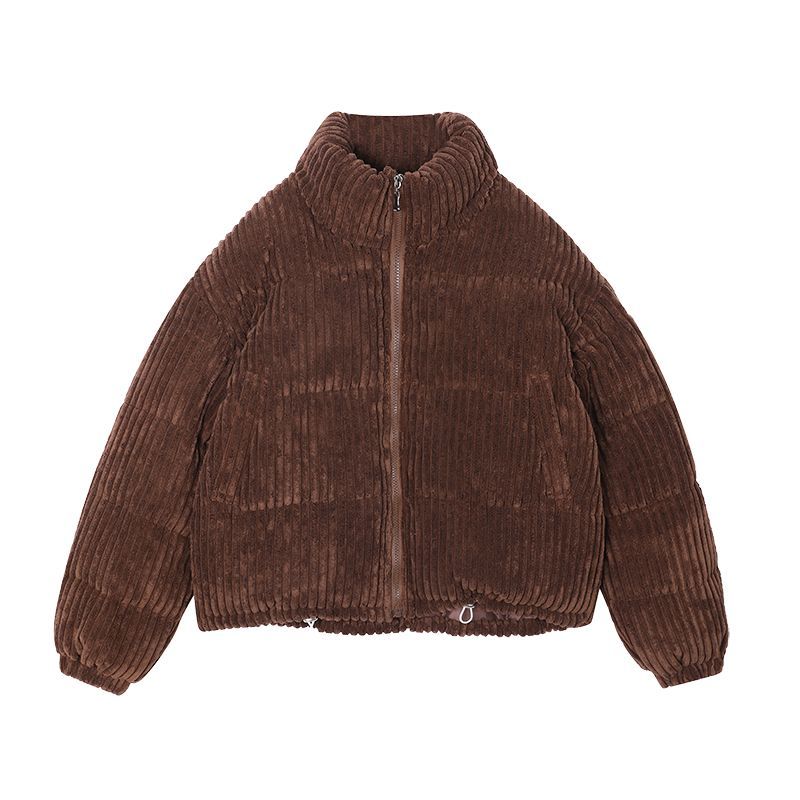 Padded Zip Corduroy Jacket SpreePicky