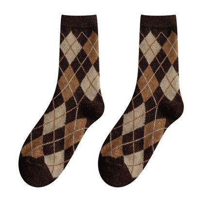 Set Of 3 Pairs: Argyle Socks SpreePicky