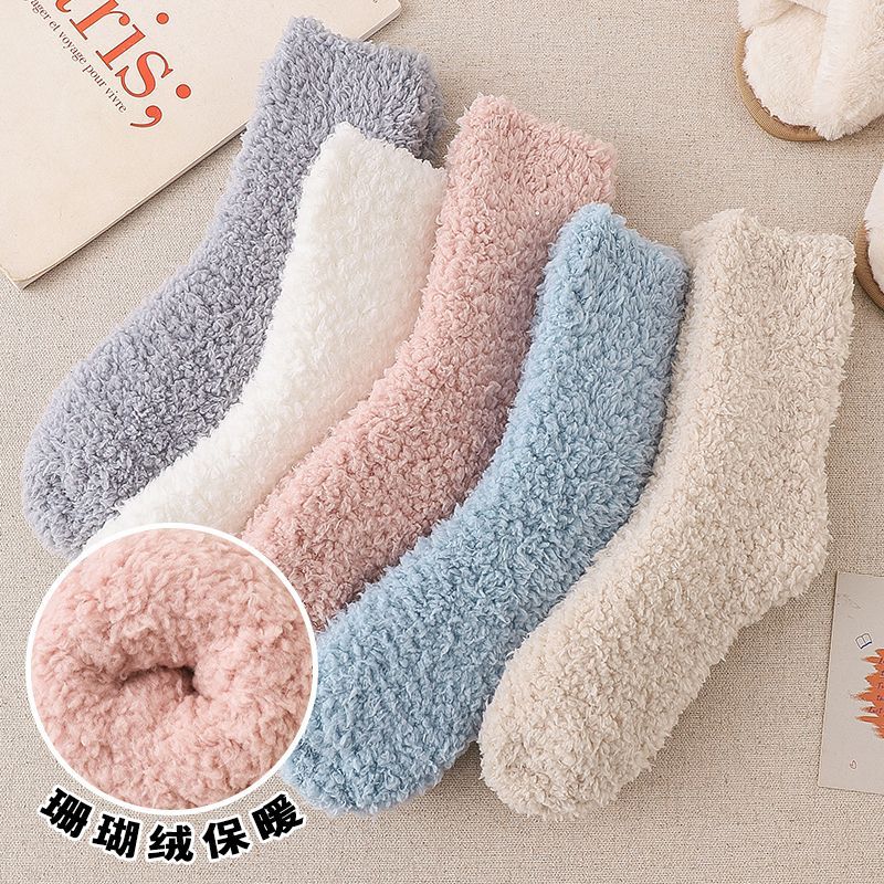 Set Of 3 Pairs: Fleece Socks SpreePicky