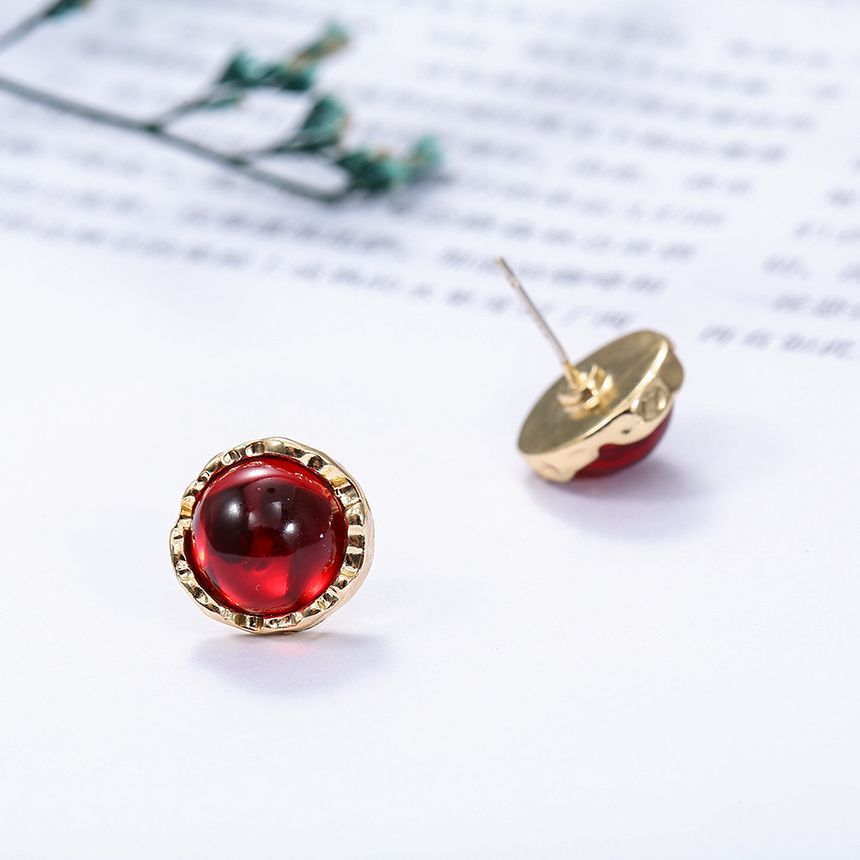 Gemstone Alloy Earring Egirldoll