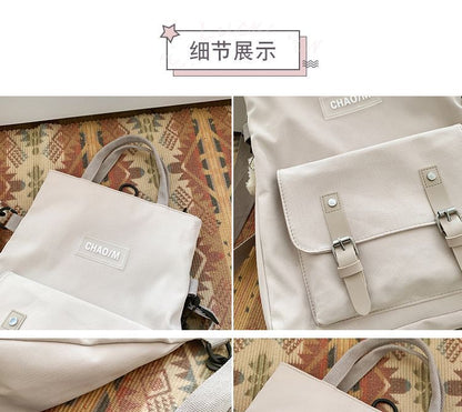 Plain Crossbody Tote Bag mySite