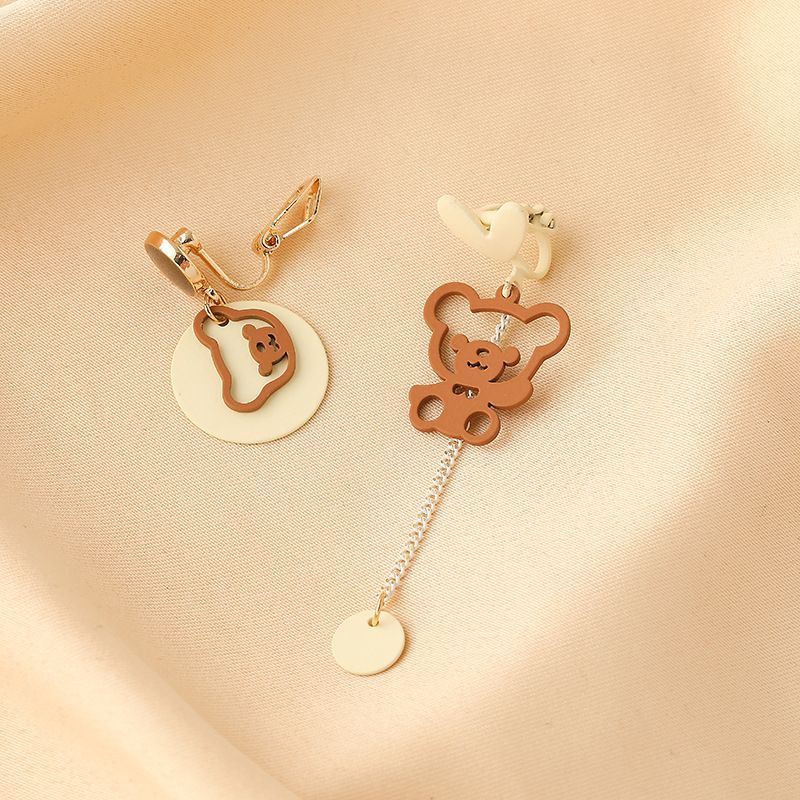 Bear Asymmetrical Dangle Earring Egirldoll