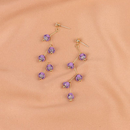 Flower Resin Dangle Earring SpreePicky