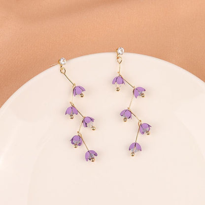 Flower Resin Dangle Earring SpreePicky