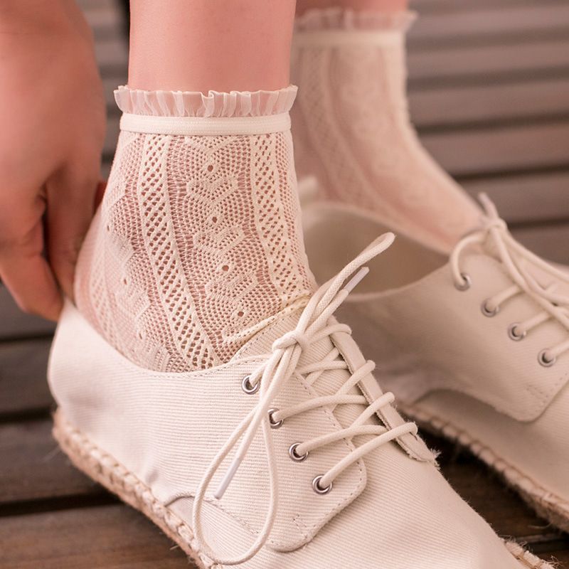 Frill Trim Lace Socks SpreePicky