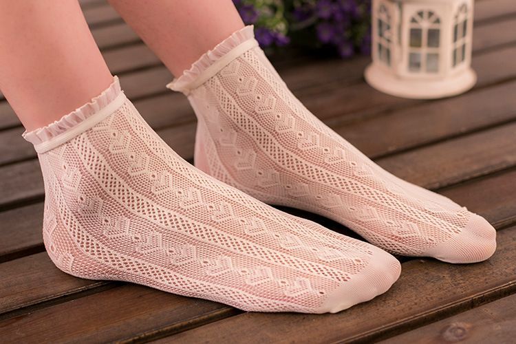 Frill Trim Lace Socks SpreePicky