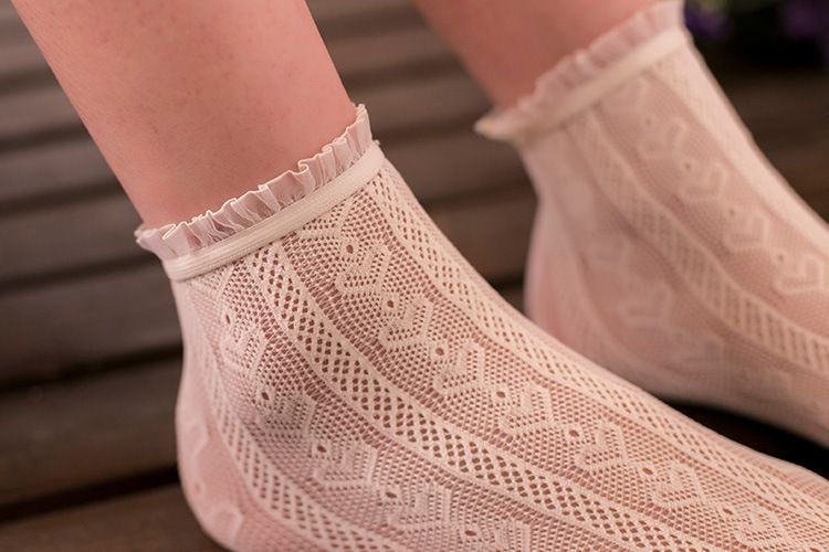 Frill Trim Lace Socks SpreePicky