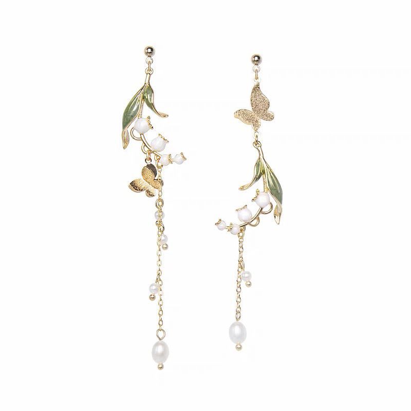 Flower Alloy Dangle Earring SpreePicky