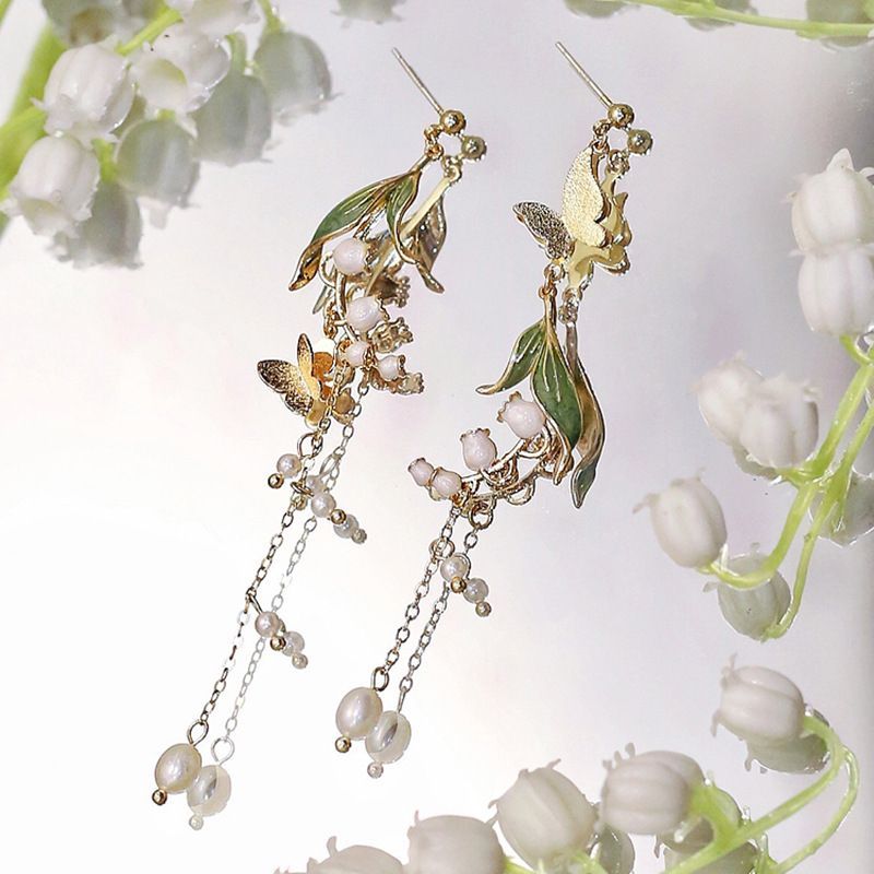 Flower Alloy Dangle Earring SpreePicky