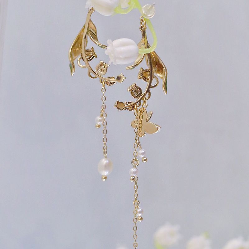 Flower Alloy Dangle Earring SpreePicky