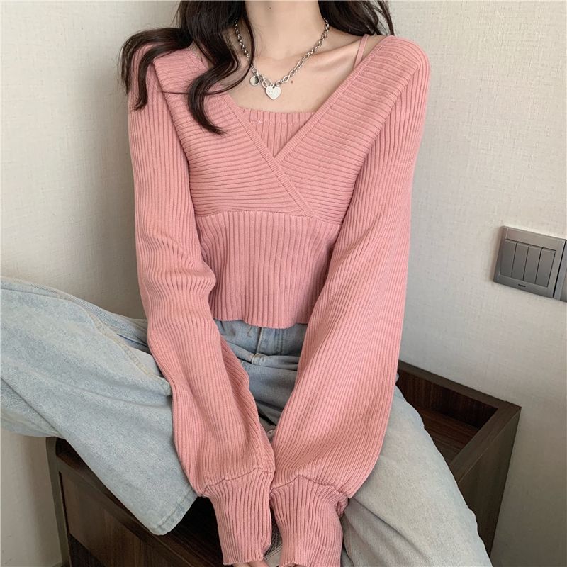 Mock Two Piece Sweater SpreePicky