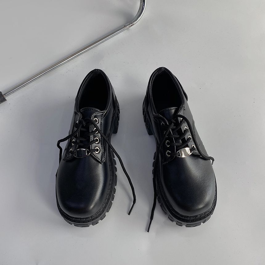 Platform Lace Up Oxfords mySite