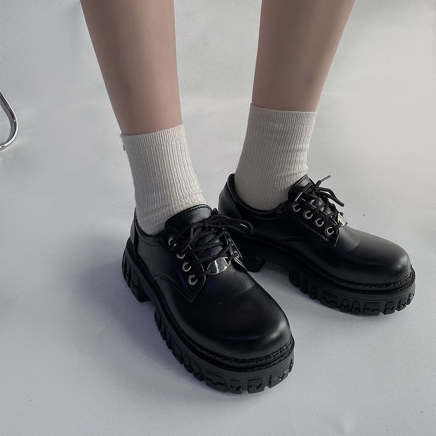 Platform Lace Up Oxfords mySite