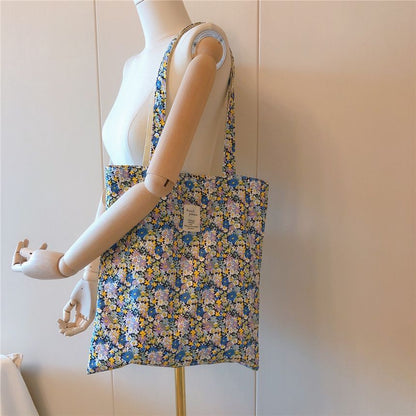 Floral Print Tote Bag mySite