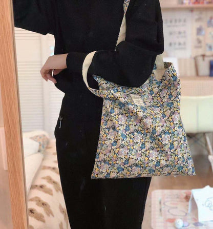 Floral Print Tote Bag mySite