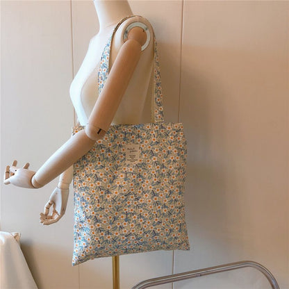 Floral Print Tote Bag mySite