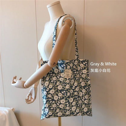 Floral Print Tote Bag mySite