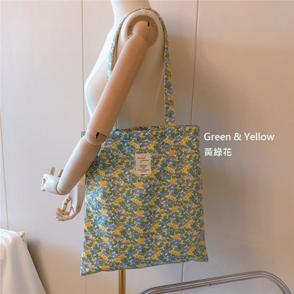 Floral Print Tote Bag mySite