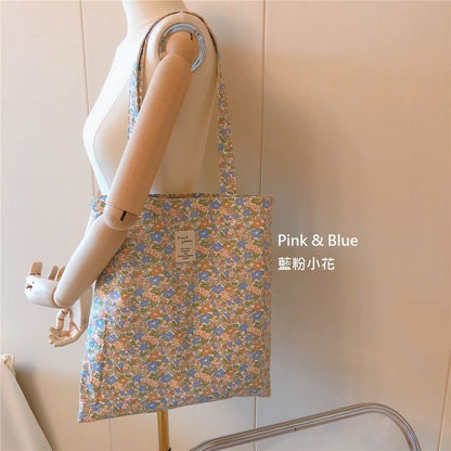 Floral Print Tote Bag mySite