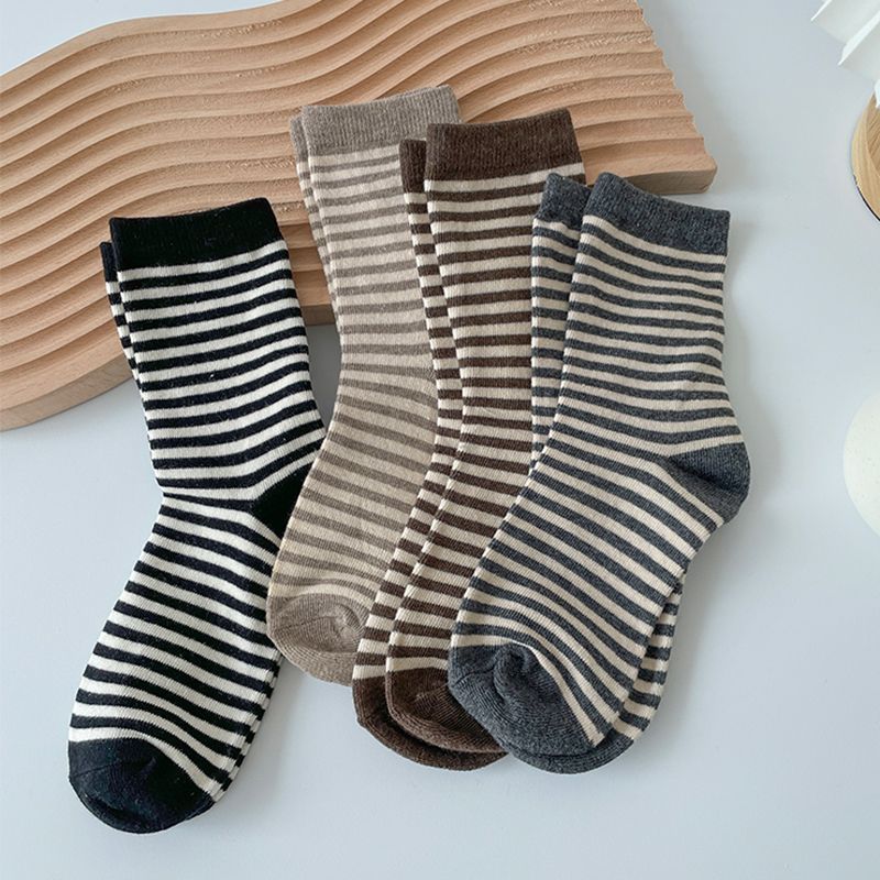 Set Of 3 Pairs: Striped Socks SpreePicky