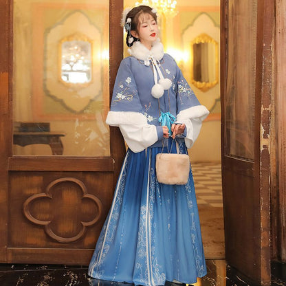 Hanfu Set Of 3 : Embroidered Square SpreePicky