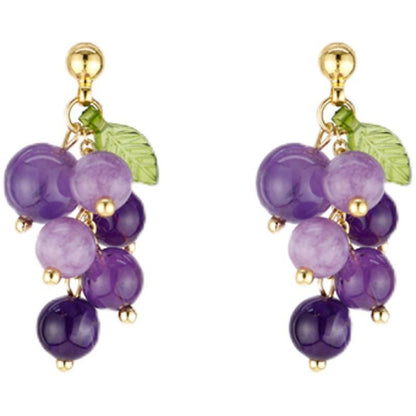 Grapes Acrylic Dangle Earring SpreePicky