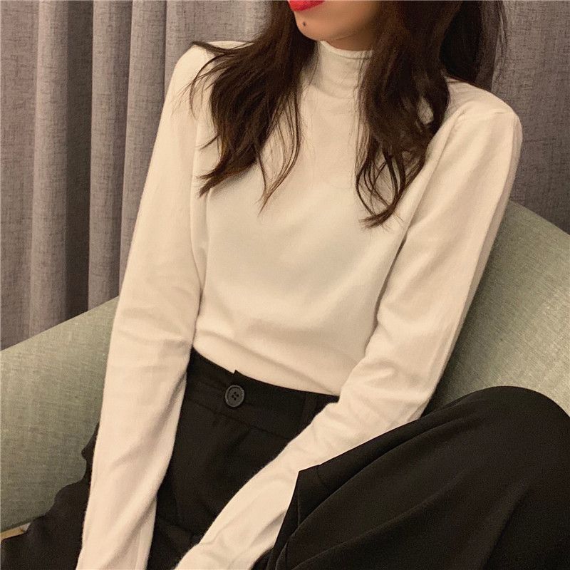 Mock Neck Knit Top SpreePicky