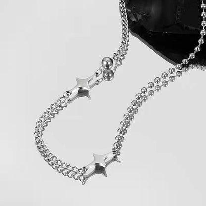 Star Pendant Stainless Steel Necklace SpreePicky