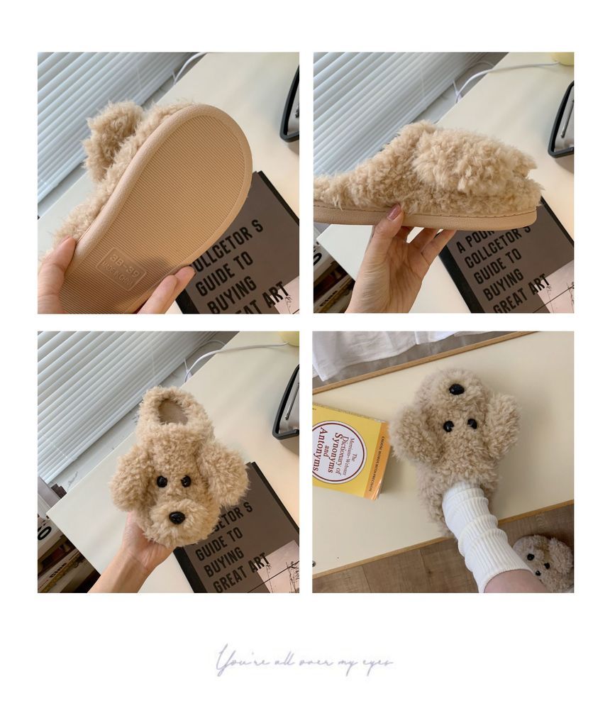 Fluffy Cartoon Home Slippers SpreePicky