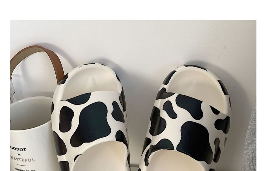 Cow Print Bathroom Slippers SpreePicky