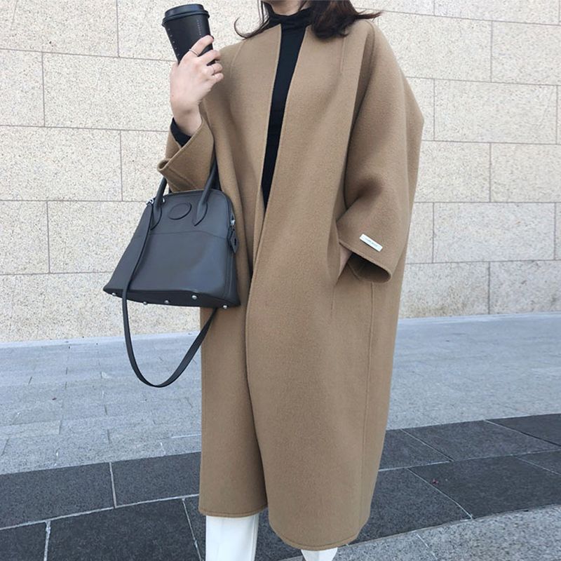 Open-Front Midi Coat SpreePicky