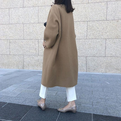 Open-Front Midi Coat SpreePicky