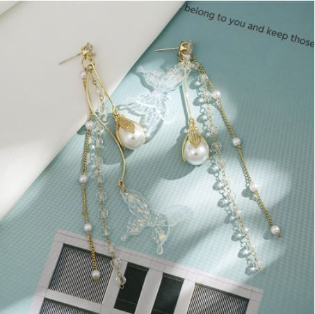 Faux Pearl Flower Drop Earring SpreePicky