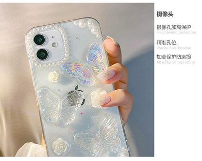 3D Butterfly Transparent Phone Case SpreePicky