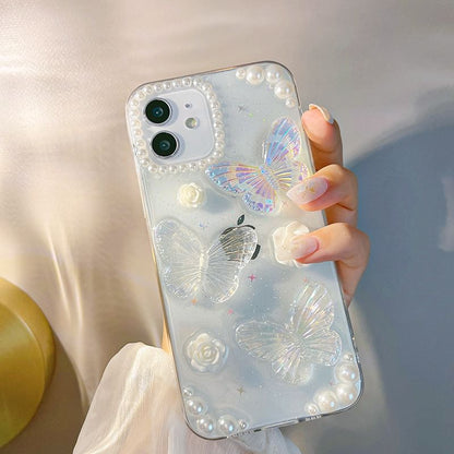 3D Butterfly Transparent Phone Case SpreePicky