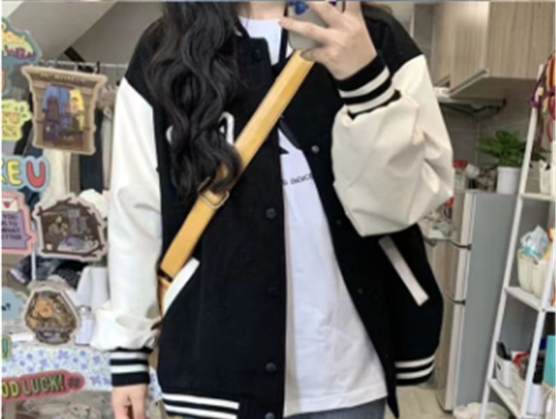 Two Tone Baseball Jacket SpreePicky