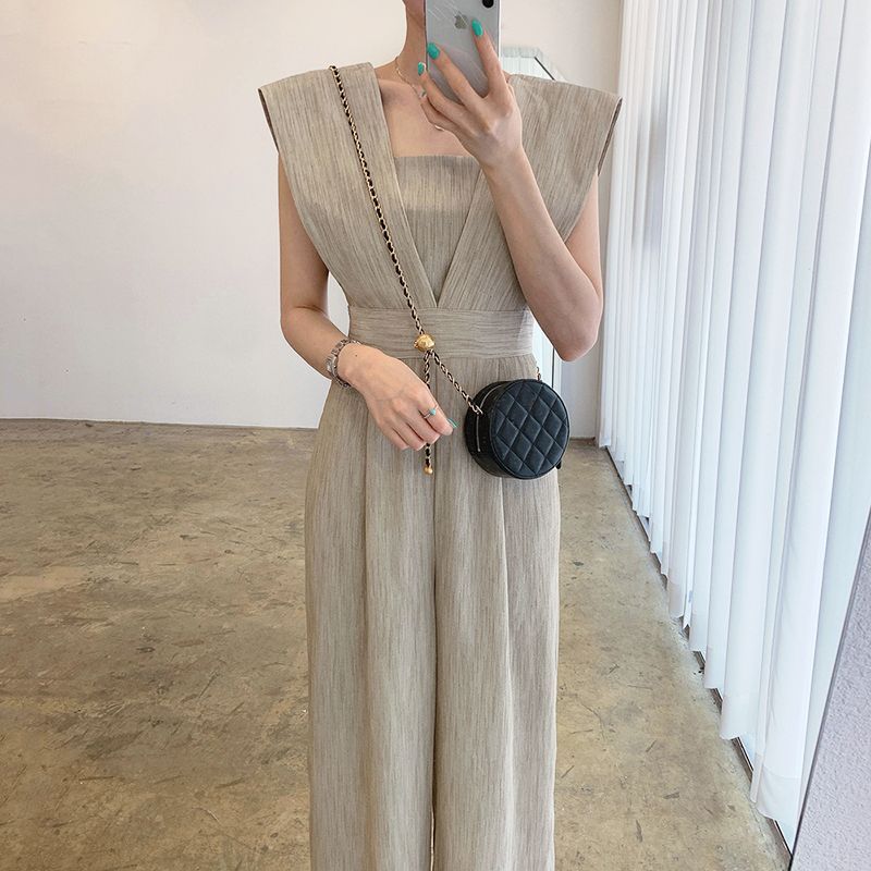 Sleeveless Wide Leg Jumpsuit SpreePicky