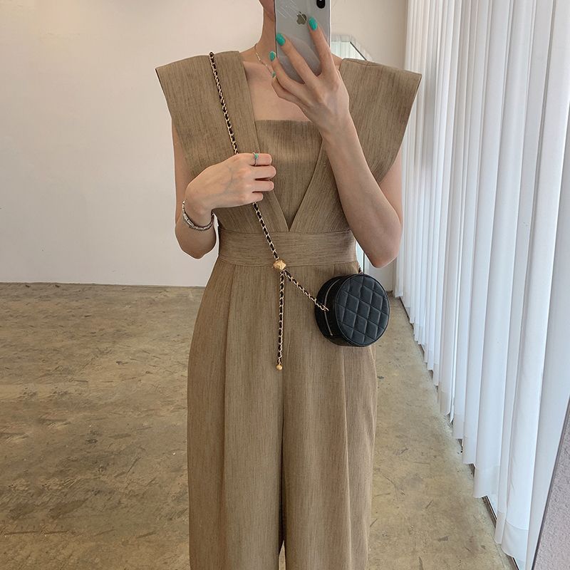 Sleeveless Wide Leg Jumpsuit SpreePicky