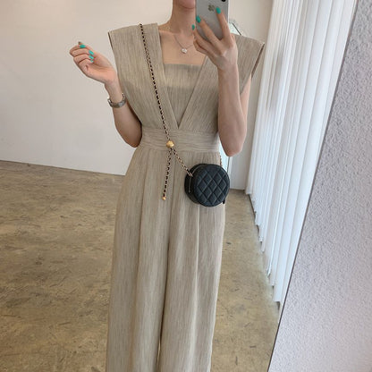 Sleeveless Wide Leg Jumpsuit SpreePicky