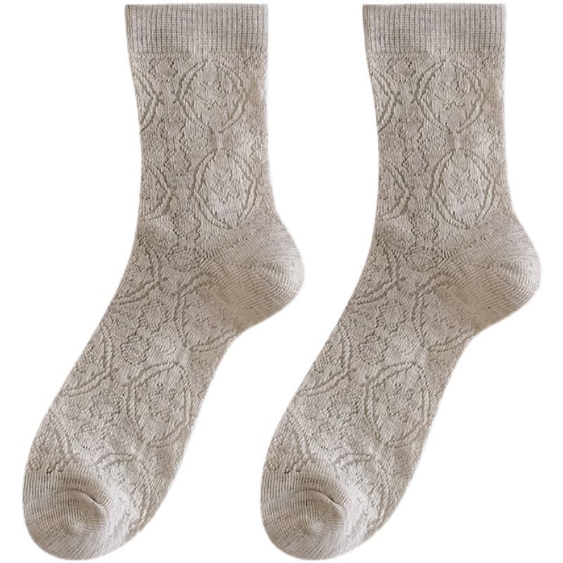 Set Of 3 Pairs: Jacquard Socks SpreePicky