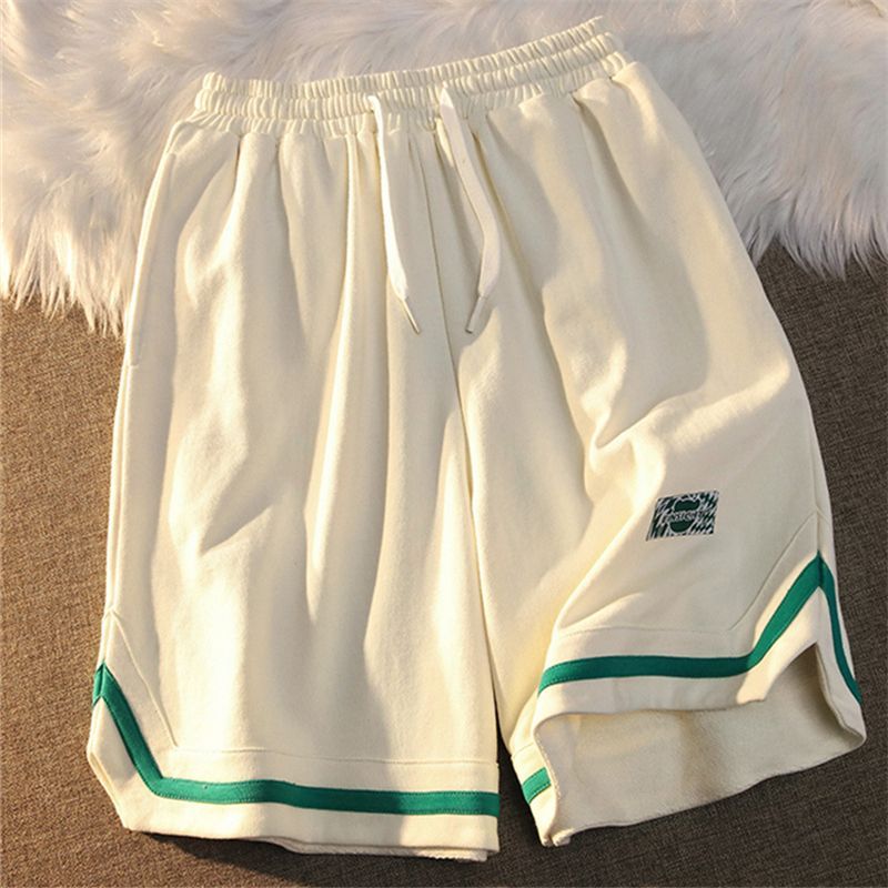 Contrast Trim Sweatshorts SpreePicky