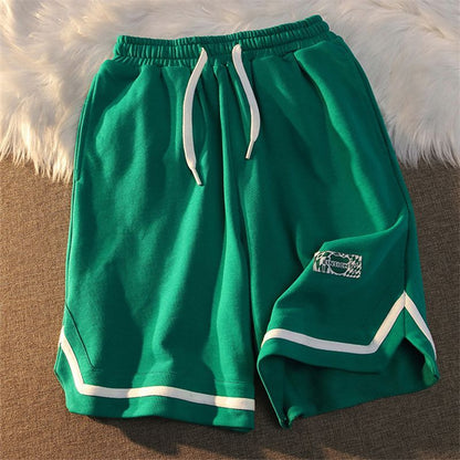 Contrast Trim Sweatshorts SpreePicky