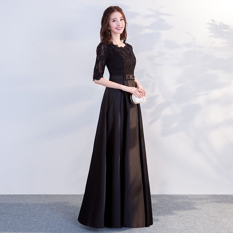 Short-Sleeve A-Line Evening Gown (Various Designs) SpreePicky