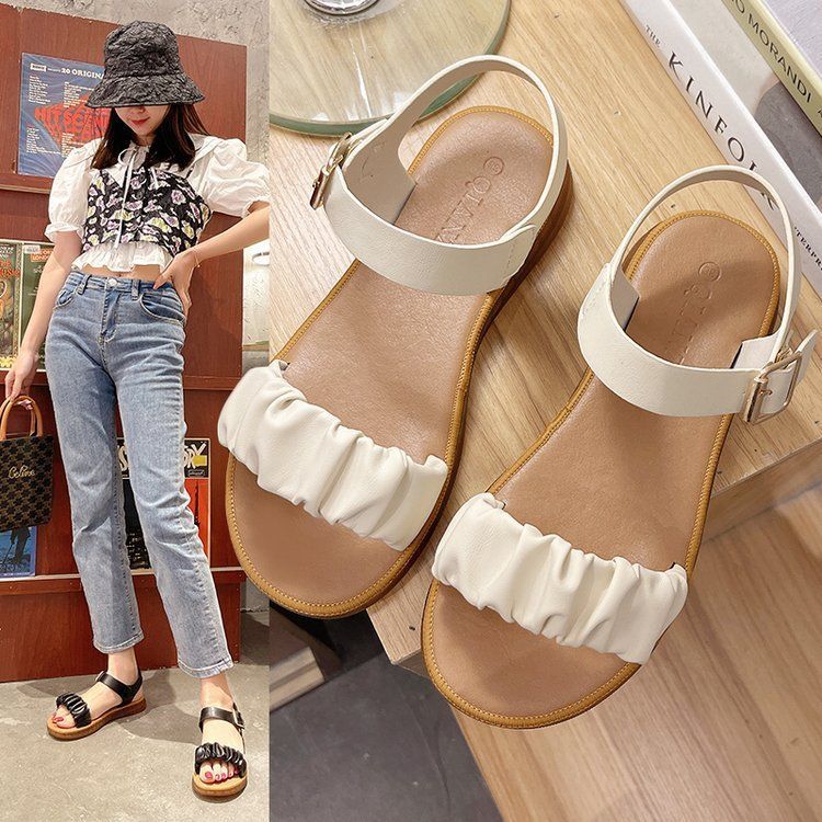 Shirred Sandals SpreePicky