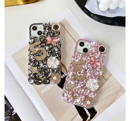 Numerical  Faux Crystal Phone Case SpreePicky