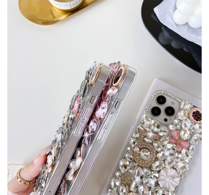 Numerical  Faux Crystal Phone Case SpreePicky