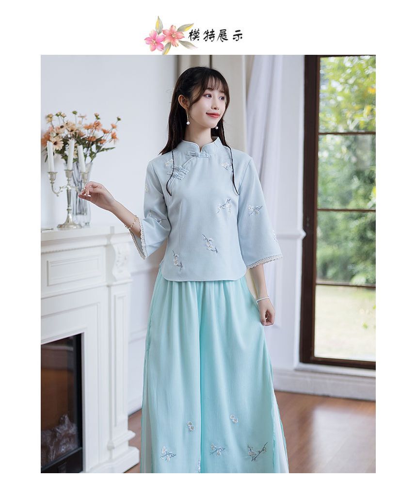 Hanfu Embroidered Top SpreePicky