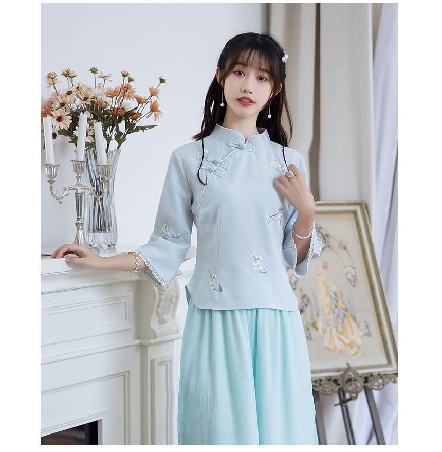 Hanfu Embroidered Top SpreePicky