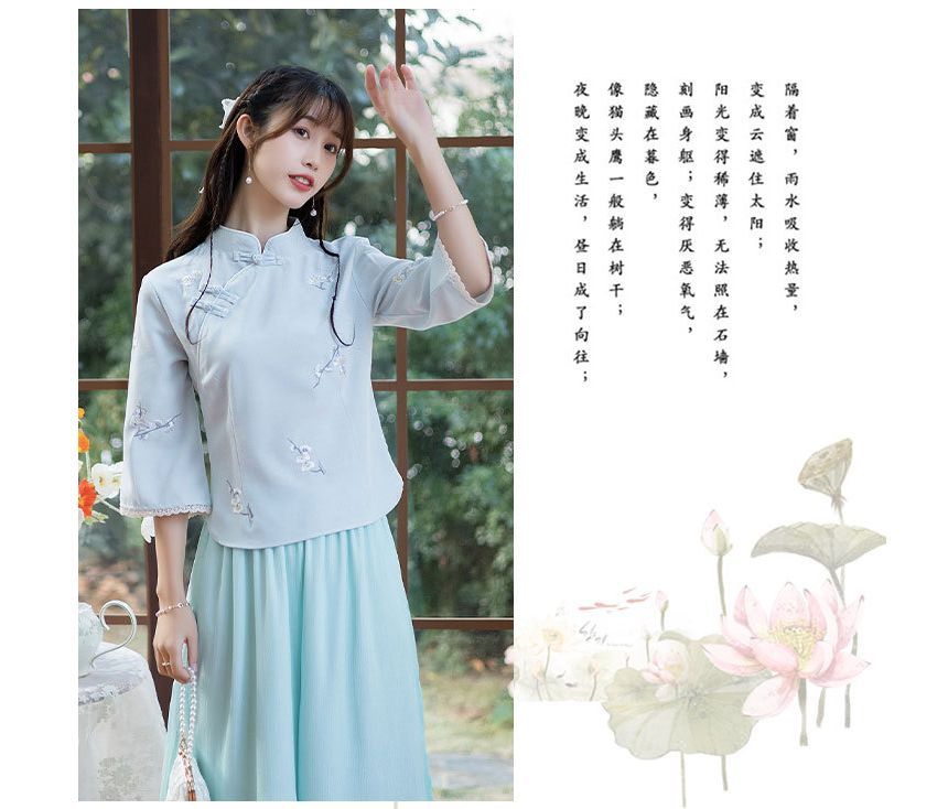 Hanfu Embroidered Top SpreePicky